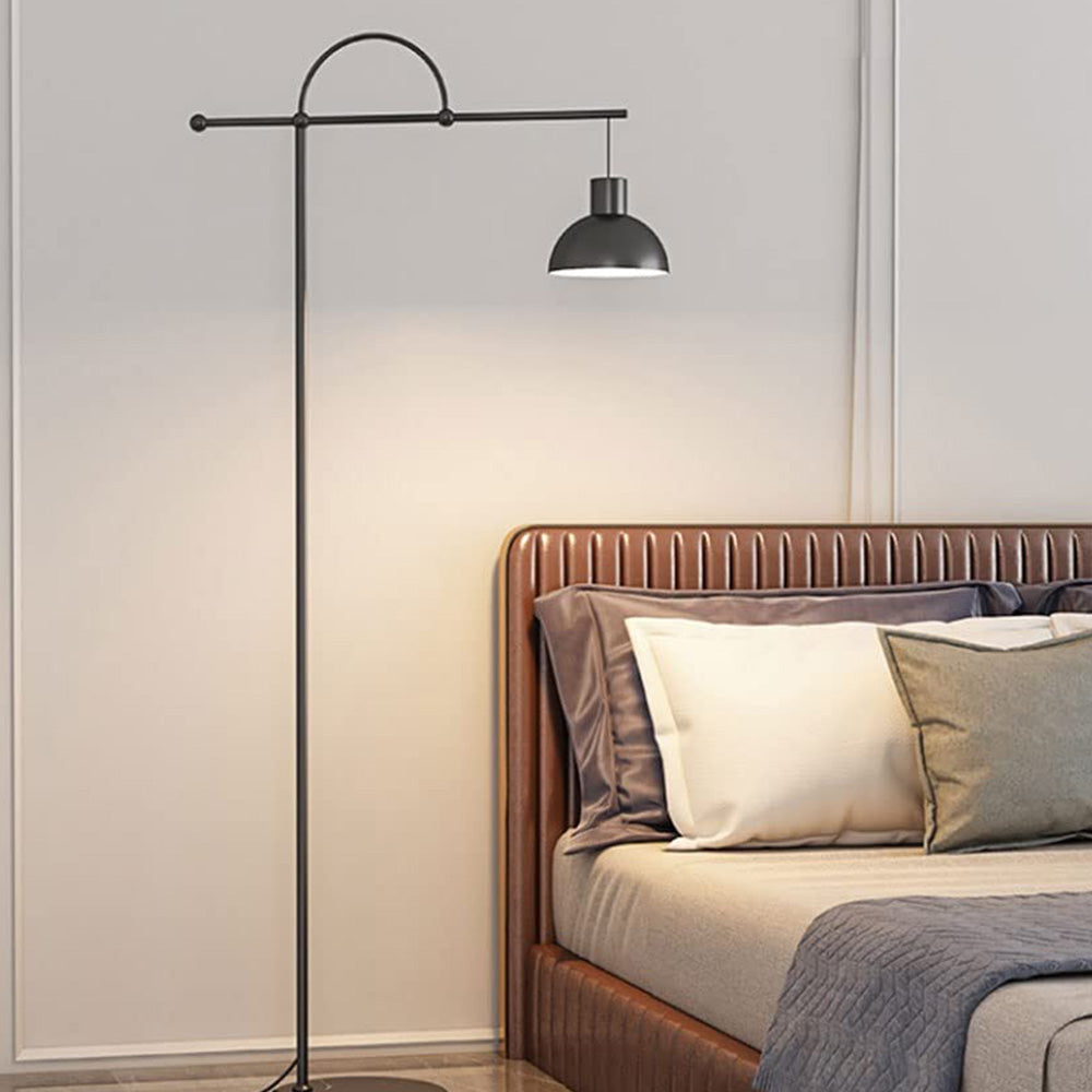 Zwarte vloerlamp