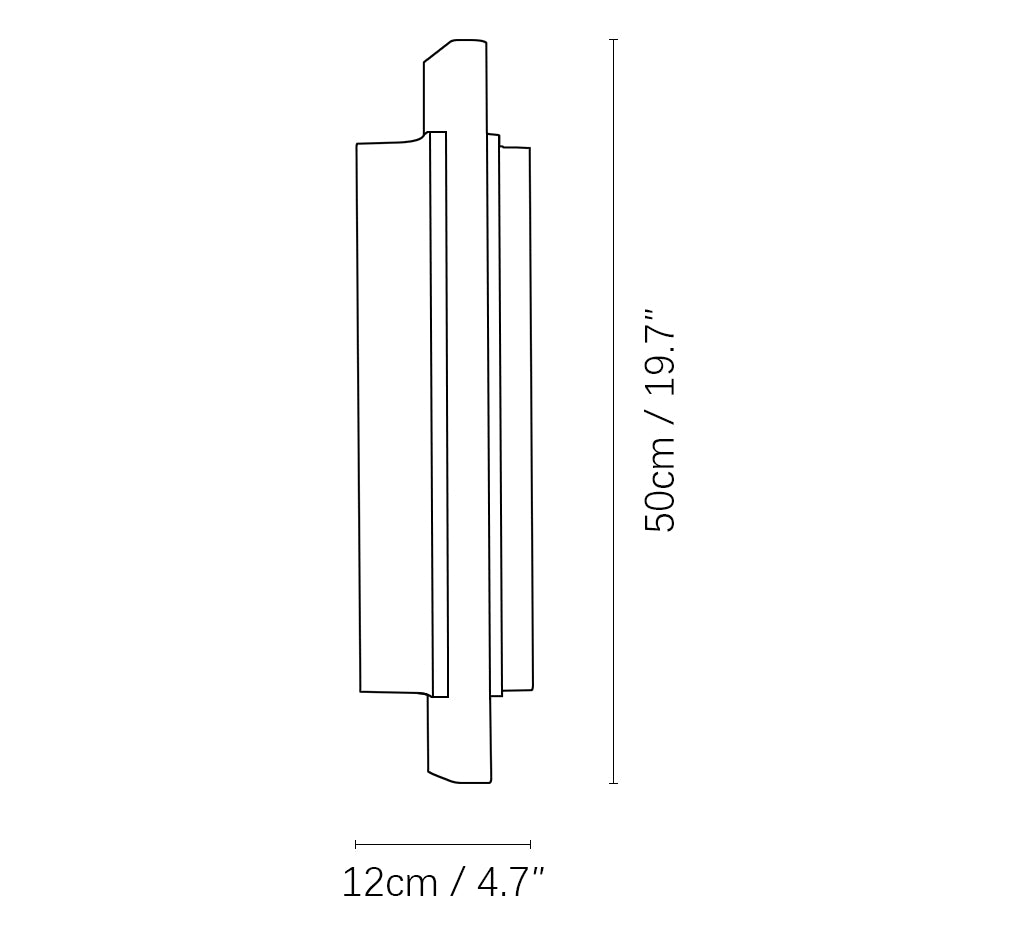 Lámpara de pared de alabastro Timide